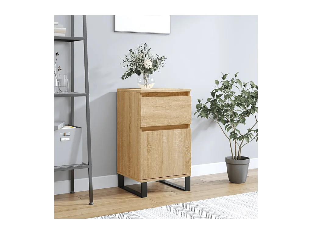 Credenza in rovere Sonoma 40x35x70 cm in legno ingegnerizzato