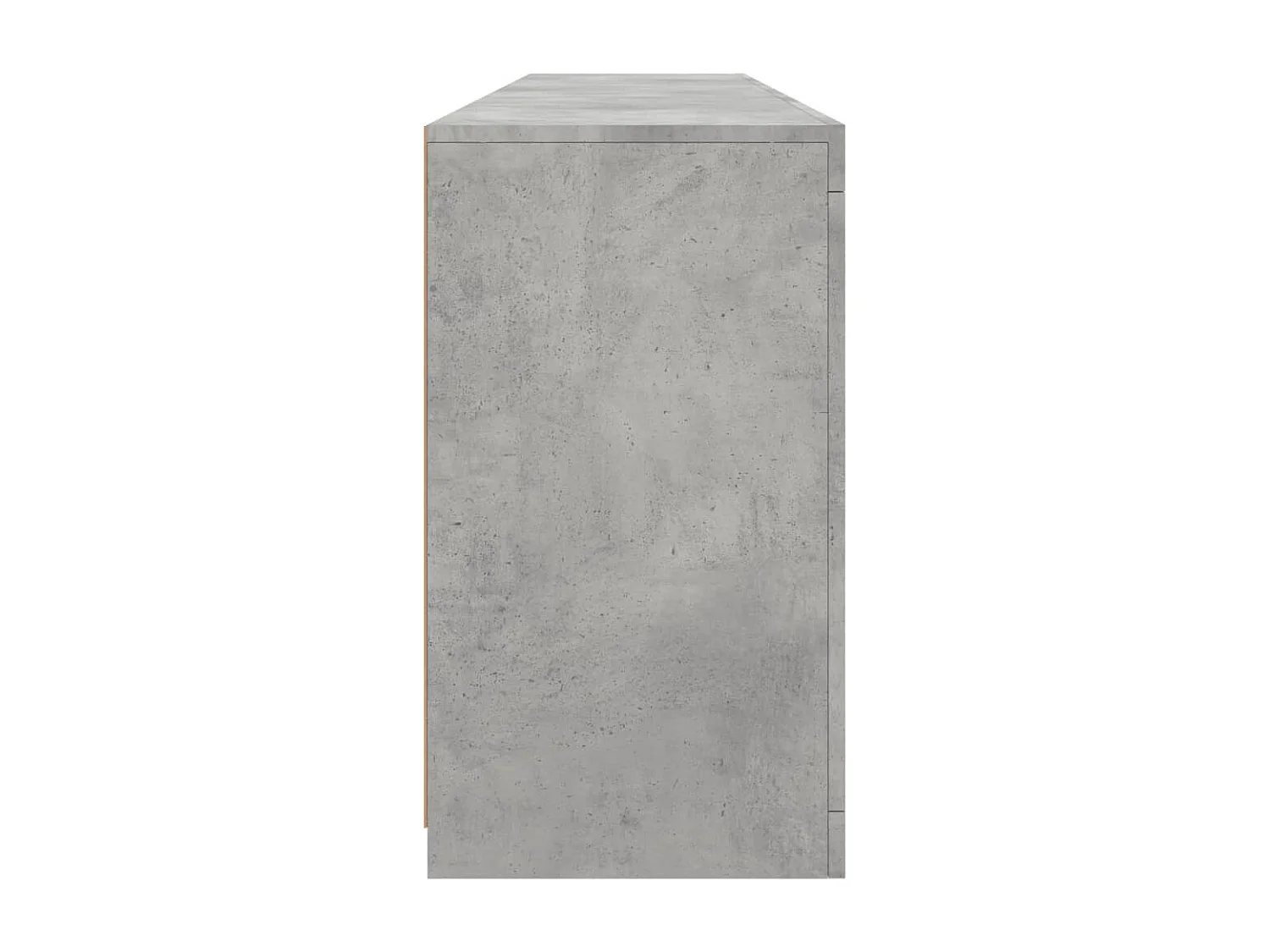 Buffet avec lumières LED gris béton 162x37x67 cm