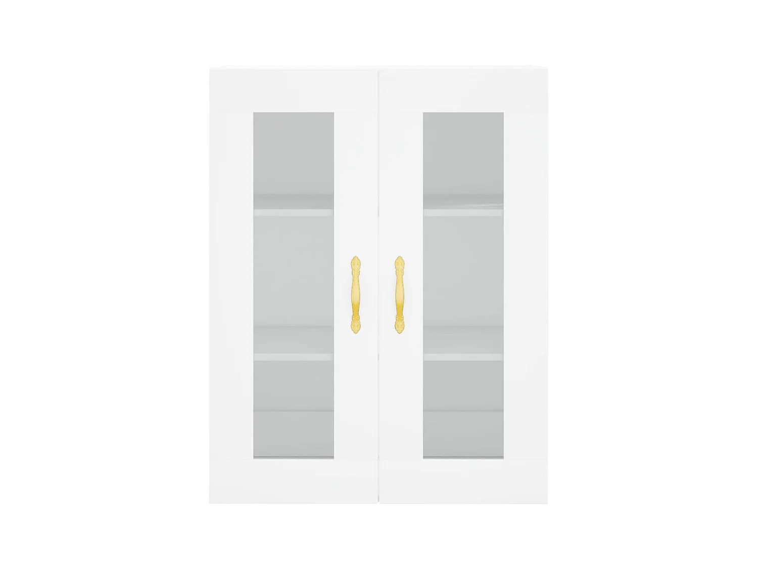 Credenza alta bianca 69,5x34x180 cm Legno ingegnerizzato