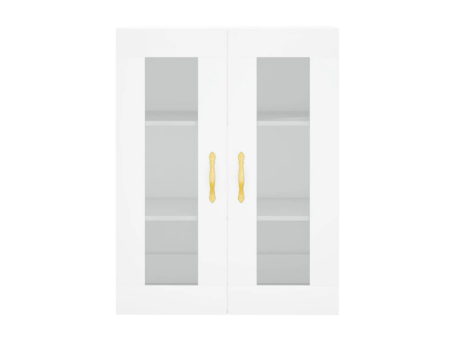 Wit hoog dressoir 69,5x34x180 cm Technisch hout