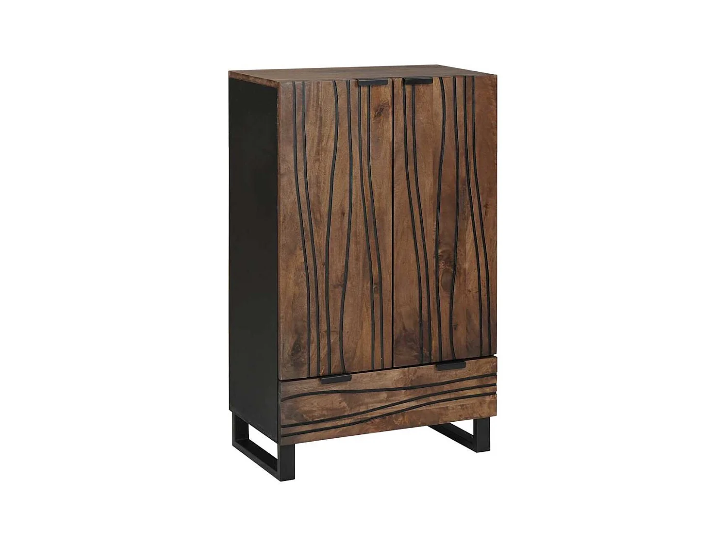 Credenza 60x33,5x100 cm in legno massello di mango