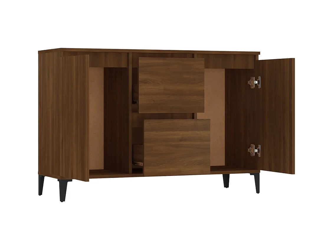 Credenza Rovere Marrone 104x35x70 cm Legno ingegnerizzato