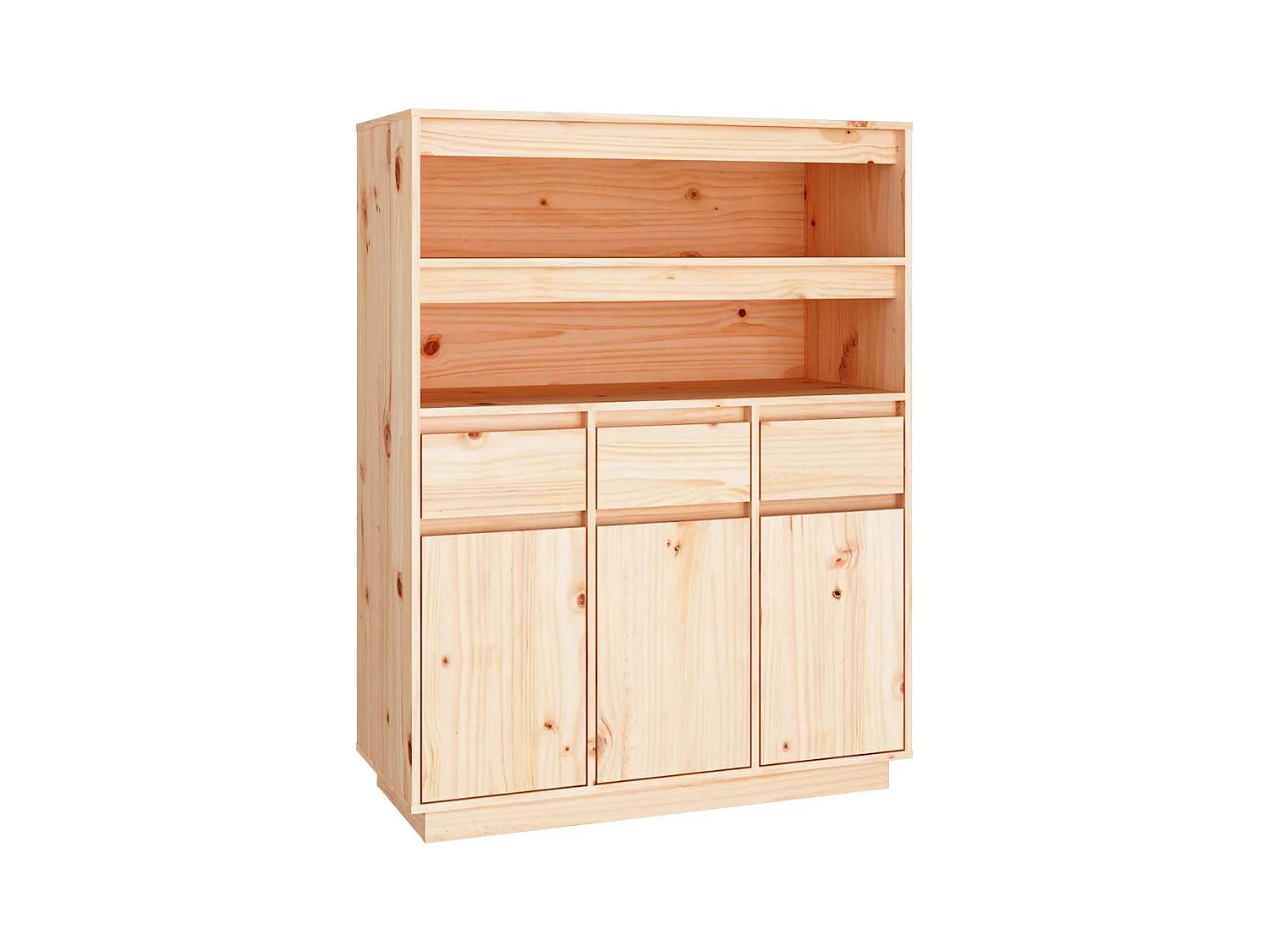 Buffet haut 89x40x116,5 cm Bois massif de pin
