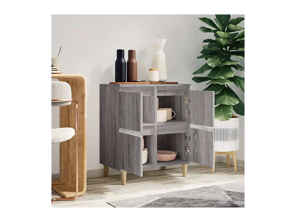 Buffet Sonoma gris 60x35x70 cm Bois d'ingénierie