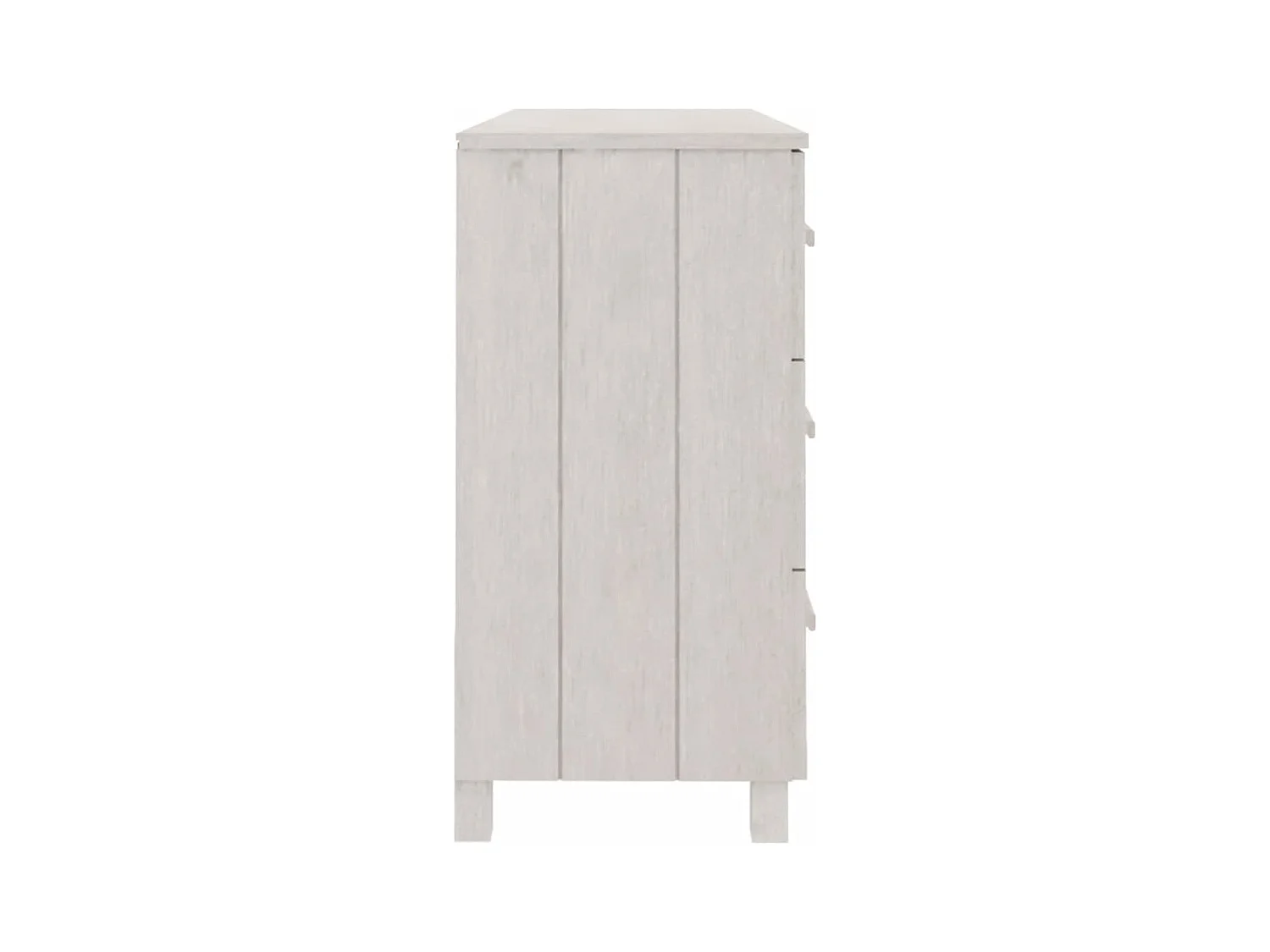 Buffet MOLDE Blanc 113x40x80 cm Bois massif de pin