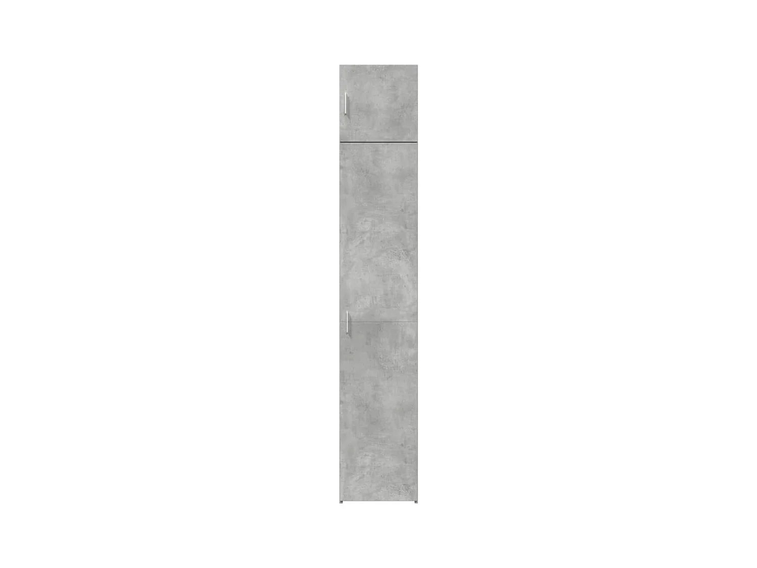 Armoire de rangement mince gris béton 40x42,5x225 cm