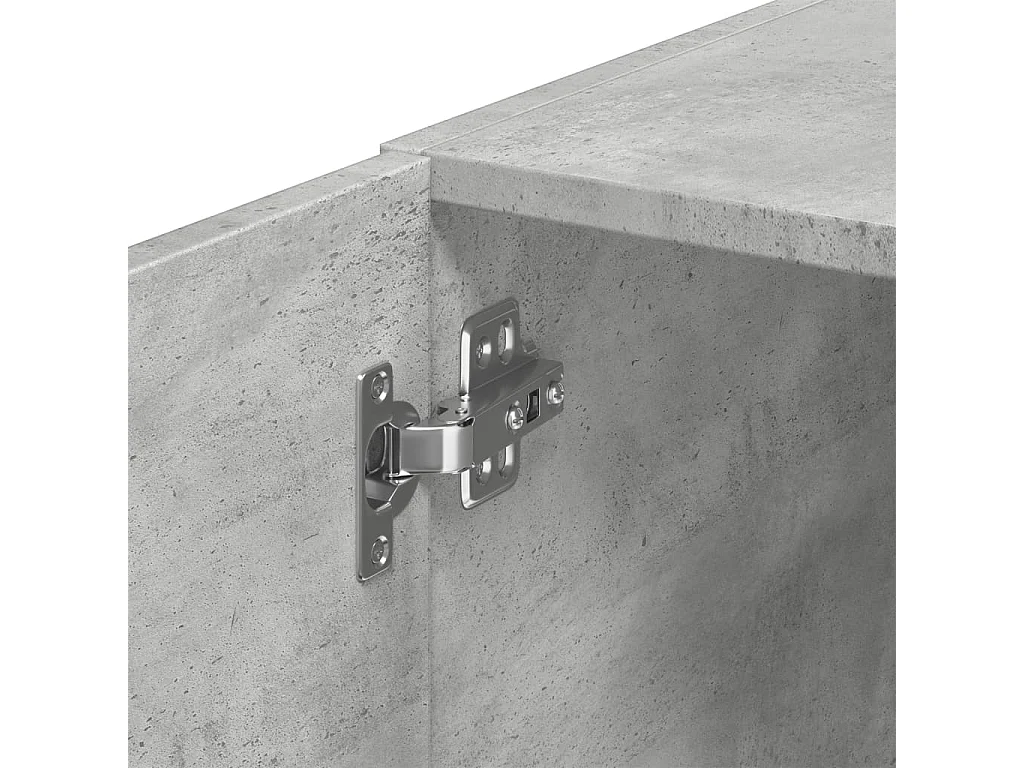 Armoire de rangement mince gris béton 40x42,5x225 cm