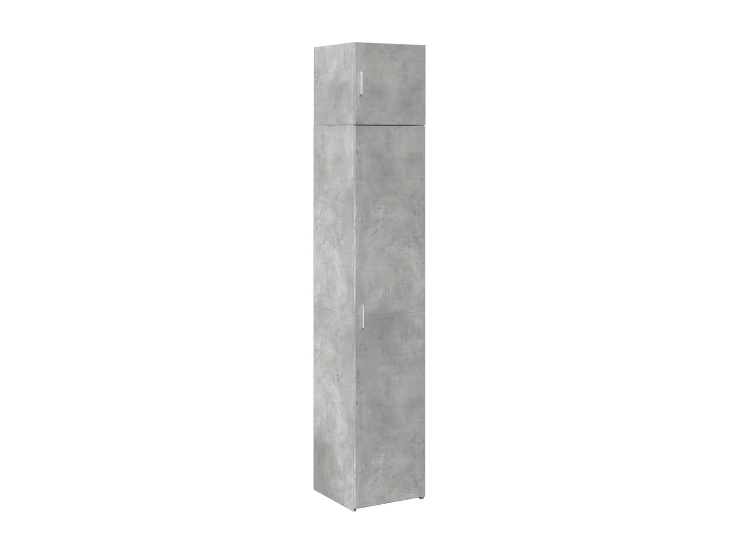 Armoire de rangement mince gris béton 40x42,5x225 cm