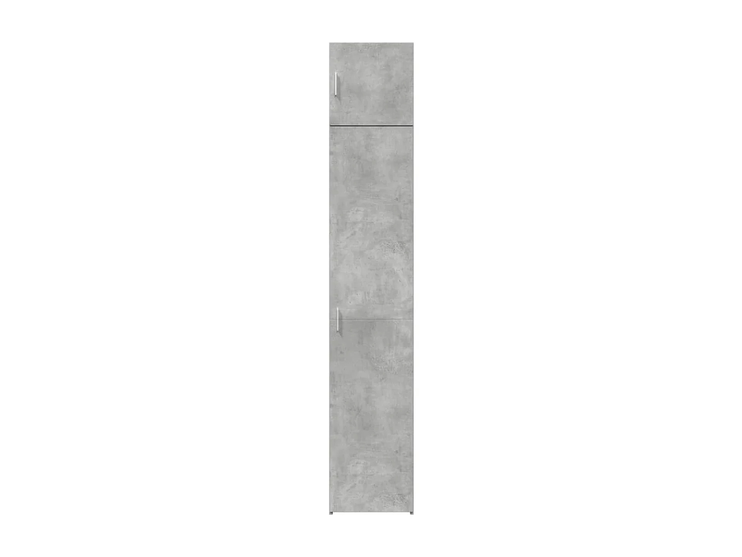 Armoire de rangement mince gris béton 40x42,5x225 cm