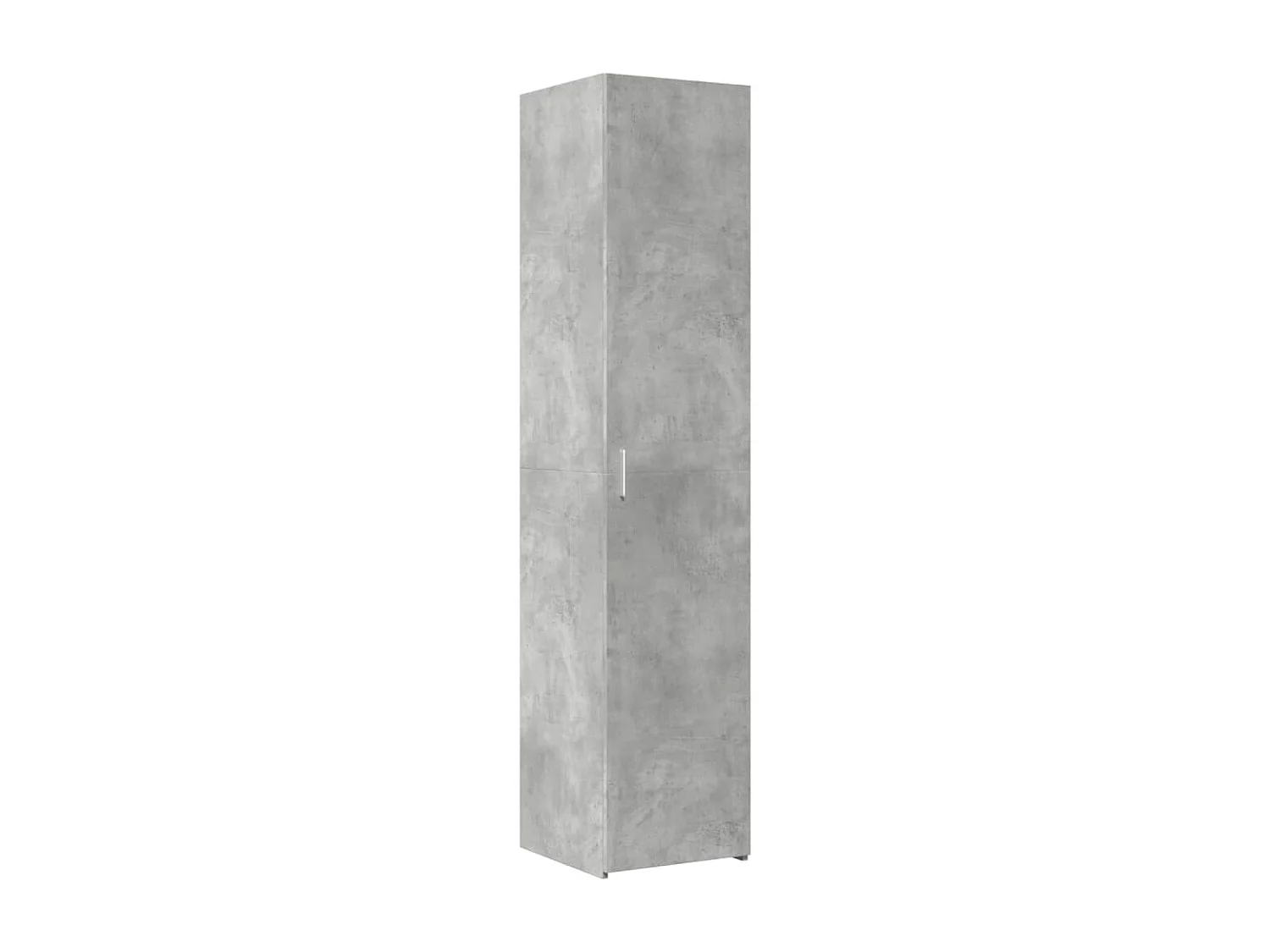 Armoire de rangement mince gris béton 40x42,5x225 cm