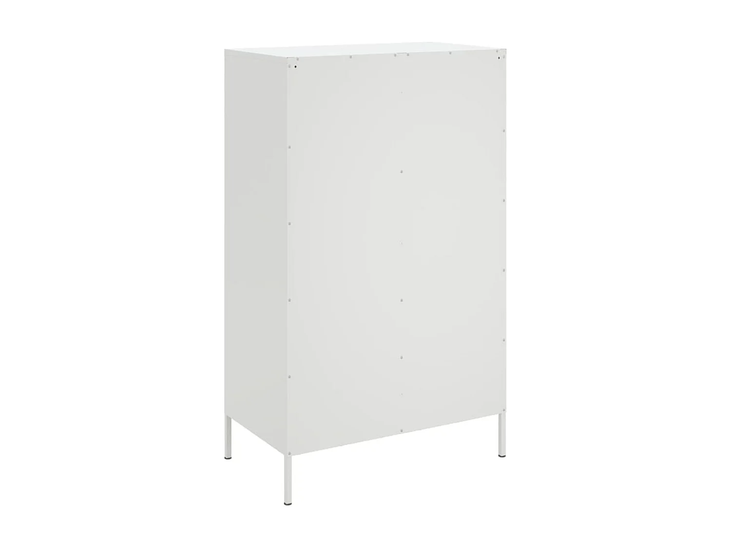 Buffet haut blanc 68x39x113 cm acier