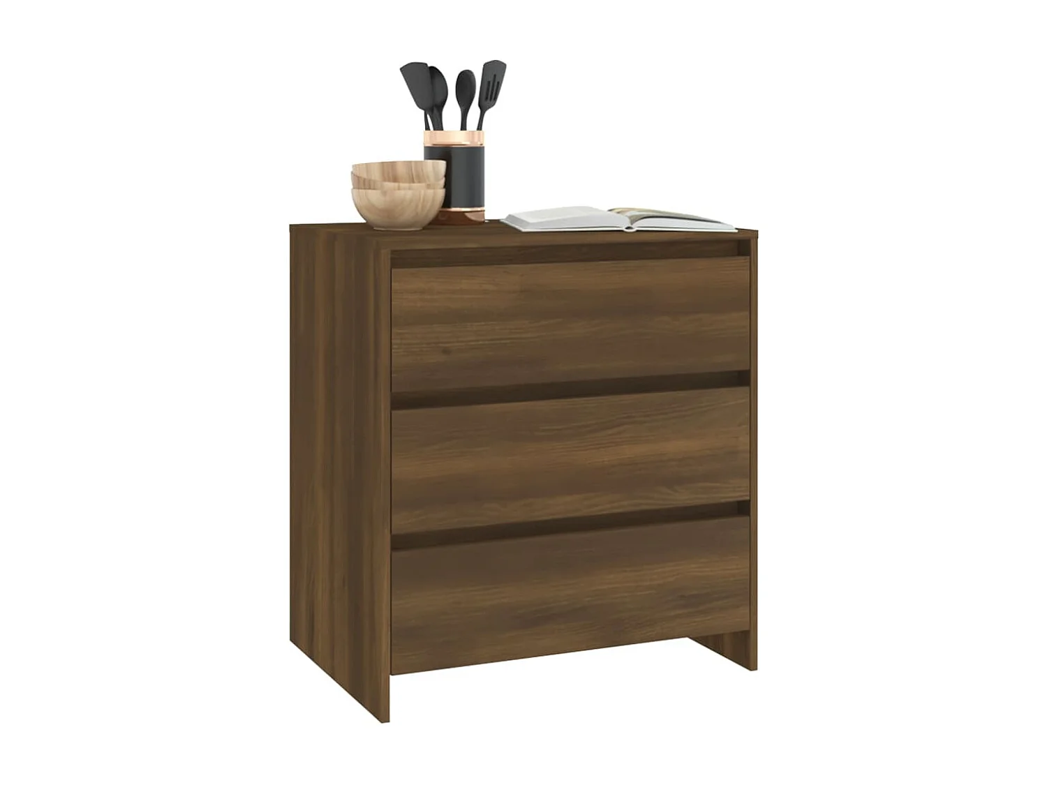 Dressoir Bruin Eiken 70x41x75 cm Technisch hout