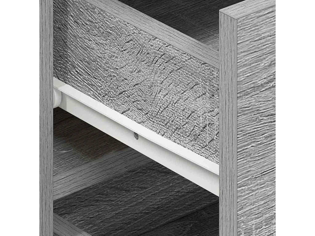 Sonoma Gray Dressoir van bewerkt hout, 120 x 36 x 69 cm