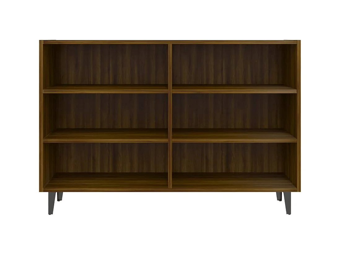 Bruin eiken dressoir 103,5x35x70 cm bewerkt hout