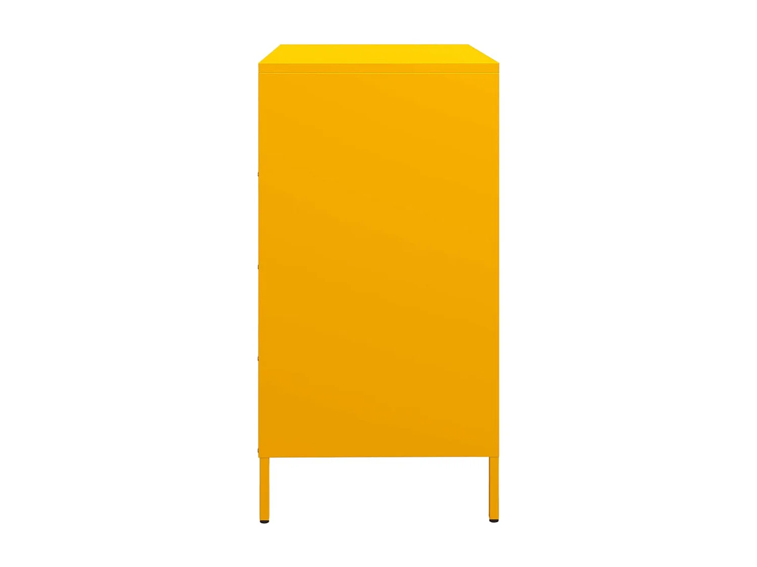 Buffet jaune moutarde 68x39x73,5 cm acier laminé à froid
