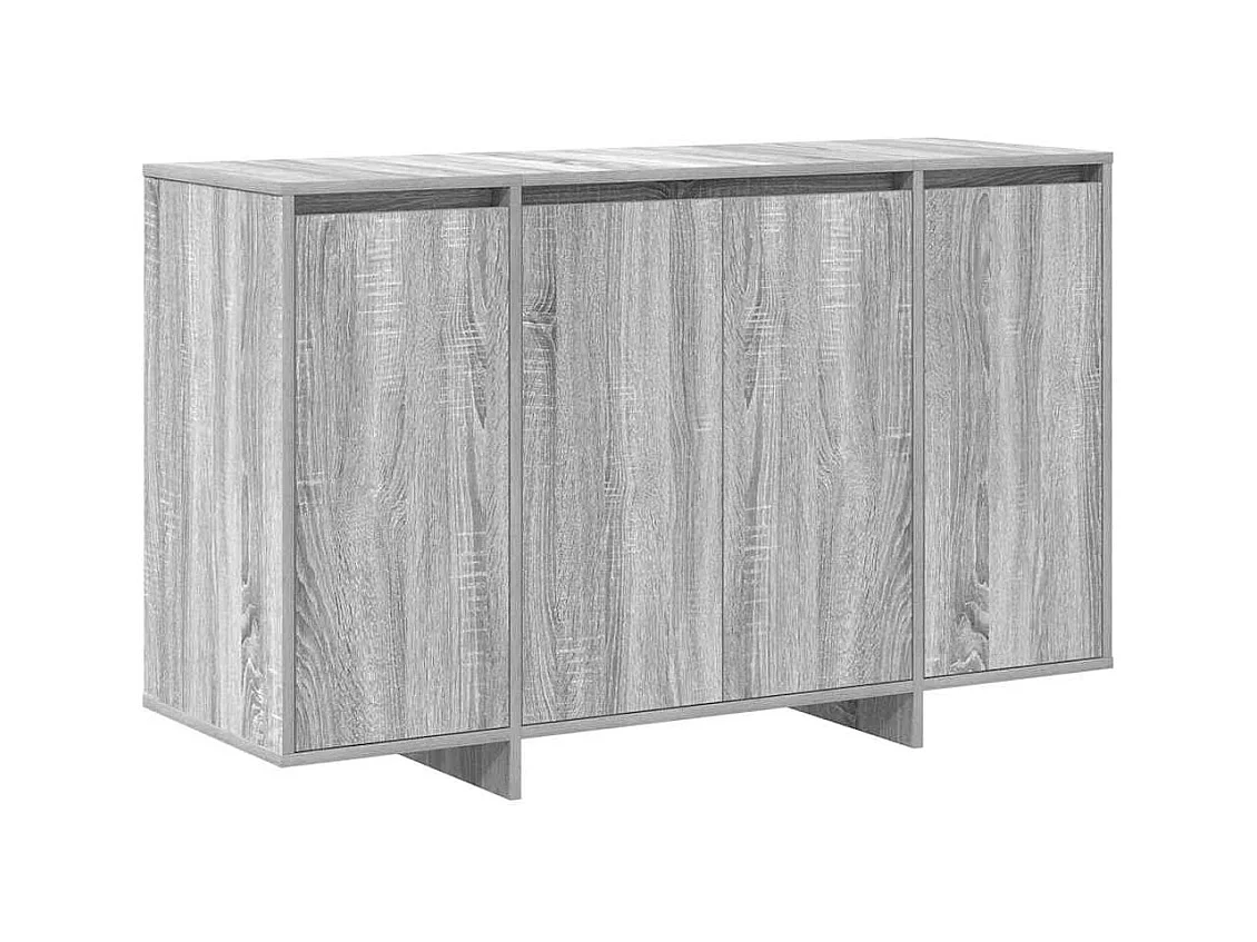 Buffet gris sonoma en bois d'ingénierie 120 x 41 x 75 cm