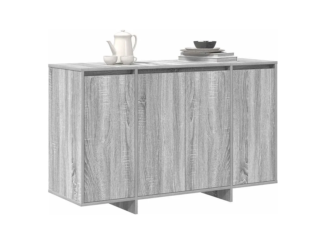 Buffet gris sonoma en bois d'ingénierie 120 x 41 x 75 cm