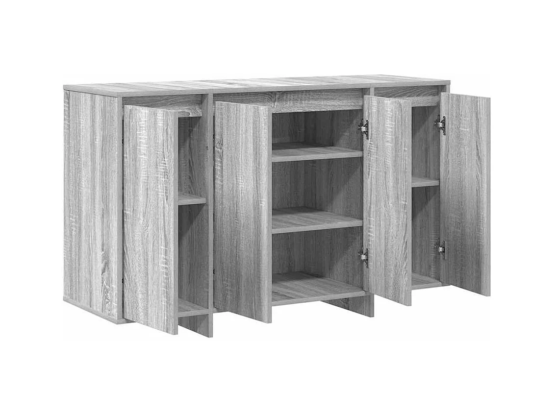 Buffet gris sonoma en bois d'ingénierie 120 x 41 x 75 cm