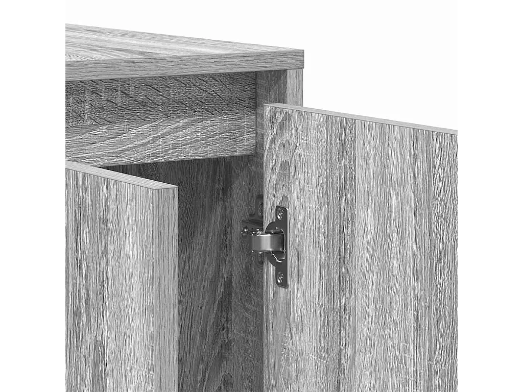 Buffet gris sonoma en bois d'ingénierie 120 x 41 x 75 cm