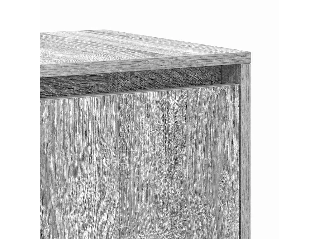 Sideboard aus Sonoma-Holzwerkstoff, Grau, 120 x 41 x 75 cm