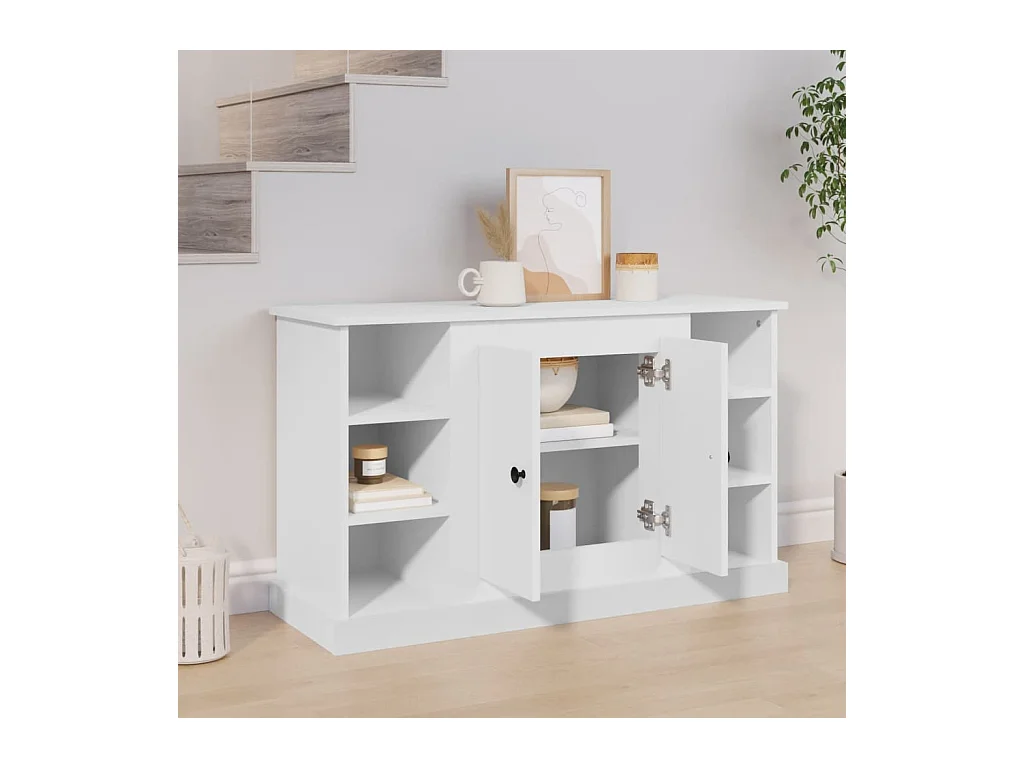 Buffet Blanc 100x35,5x60 cm Bois d'ingénierie