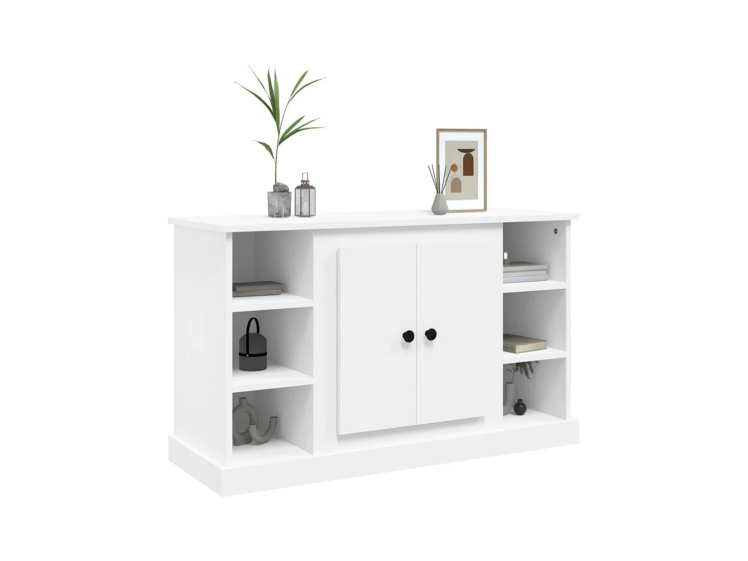 Buffet Blanc 100x35,5x60 cm Bois d'ingénierie