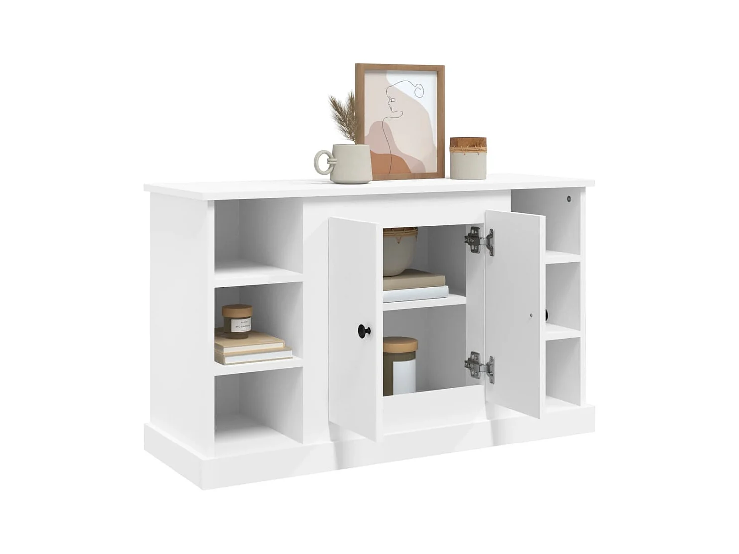 Buffet Blanc 100x35,5x60 cm Bois d'ingénierie