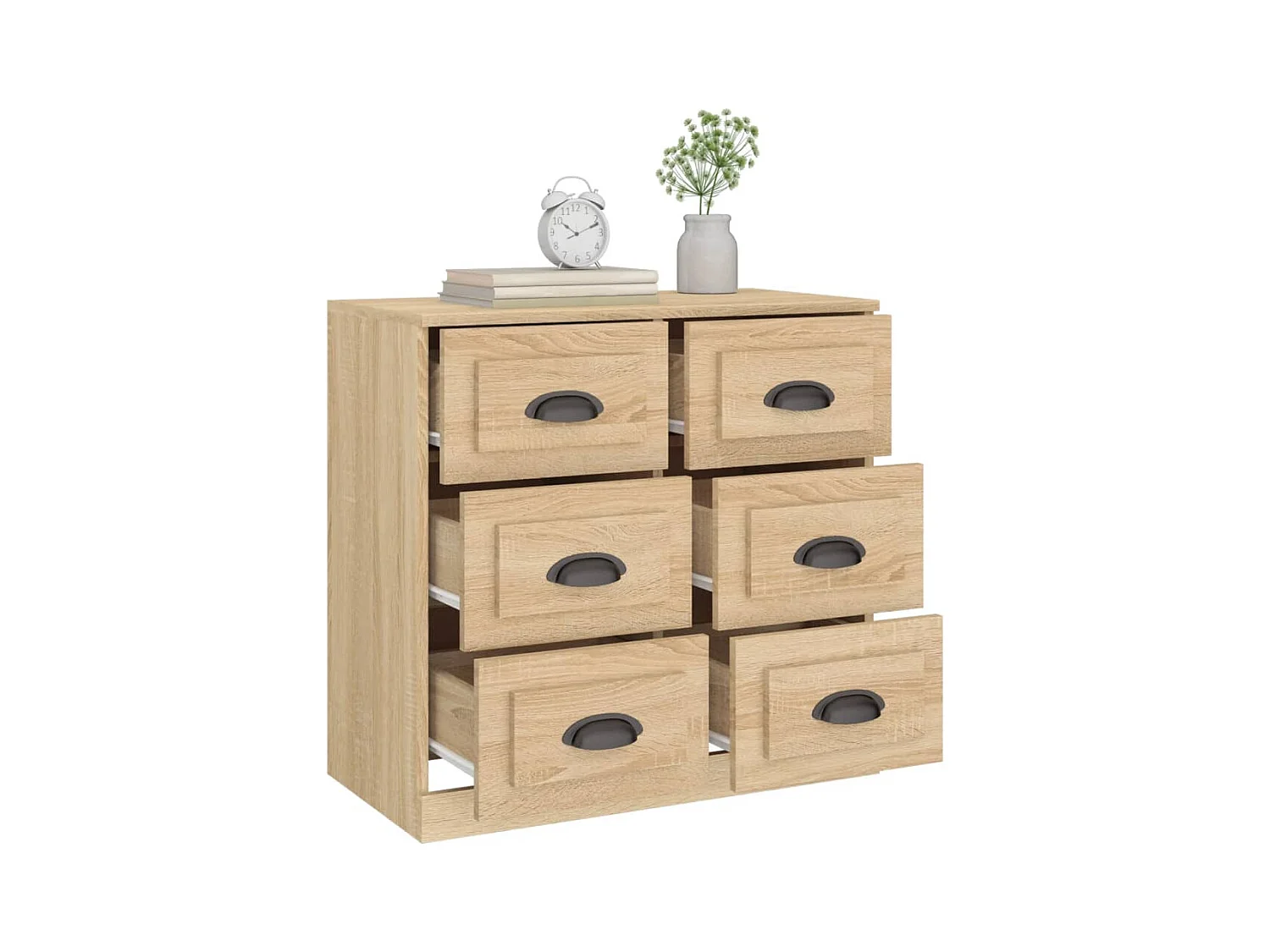 Buffet chêne sonoma 70x35,5x67,5 cm bois d'ingénierie