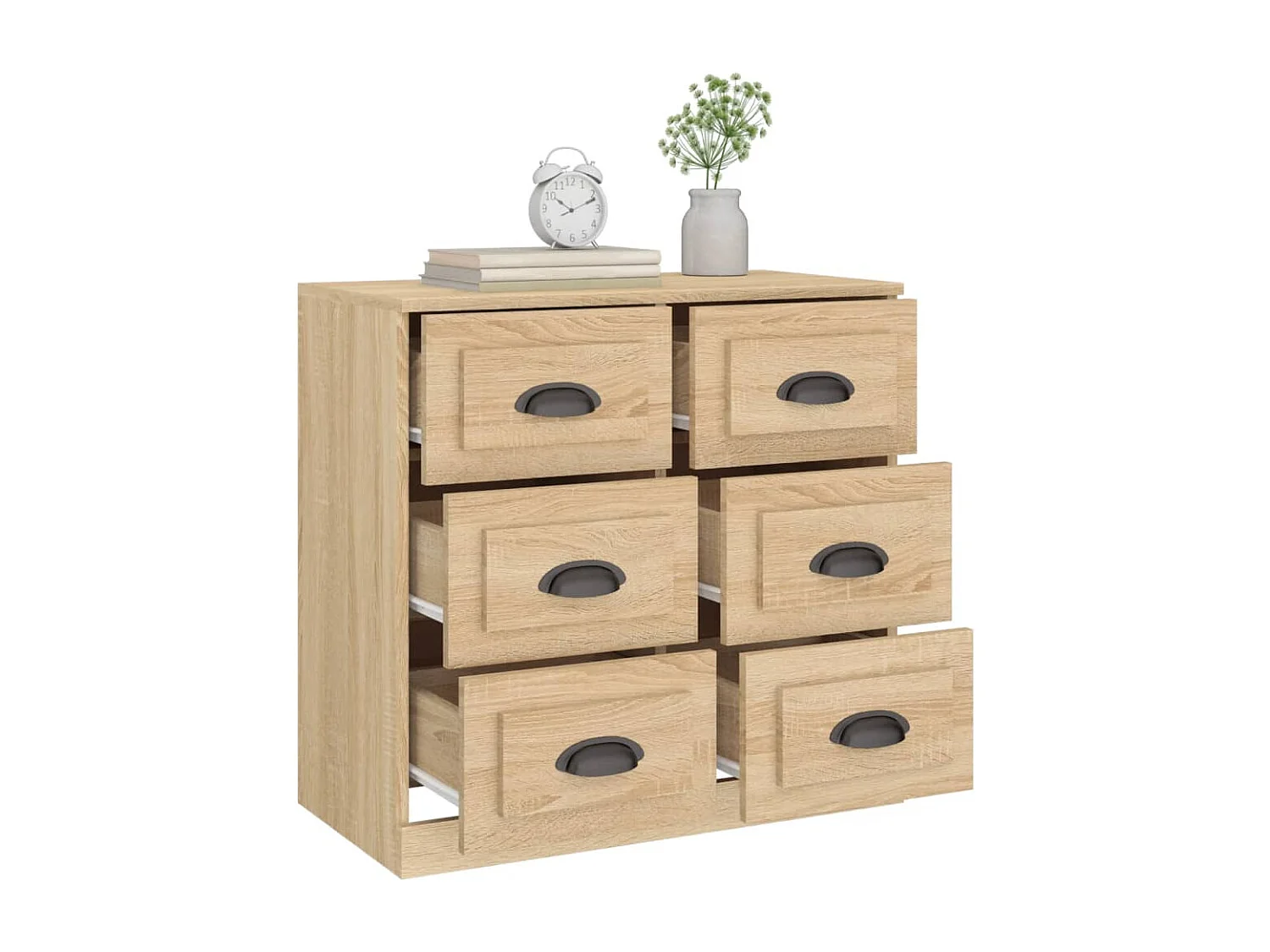 Buffet chêne sonoma 70x35,5x67,5 cm bois d'ingénierie