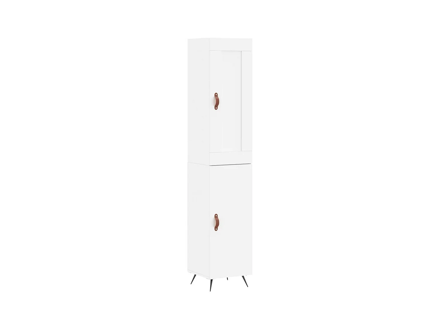 Buffet haut Blanc 34,5x34x180 cm Bois d'ingénierie