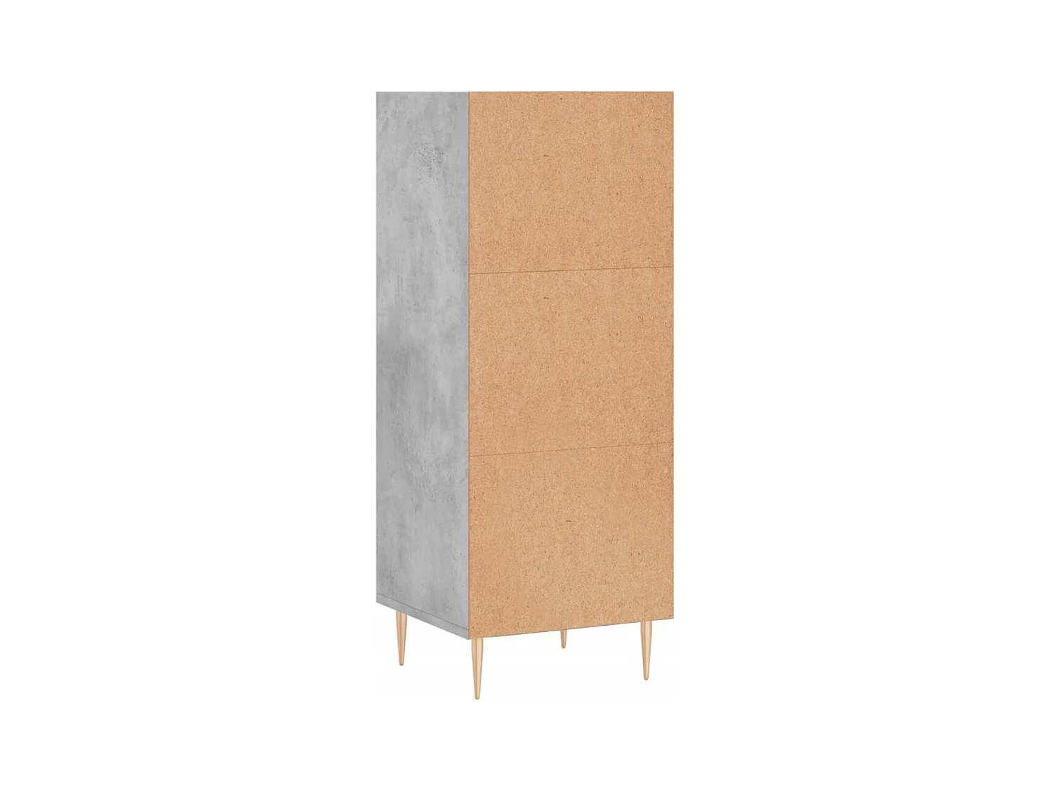 Credenza grigio cemento 34,5x32,5x90 cm in legno ingegnerizzato