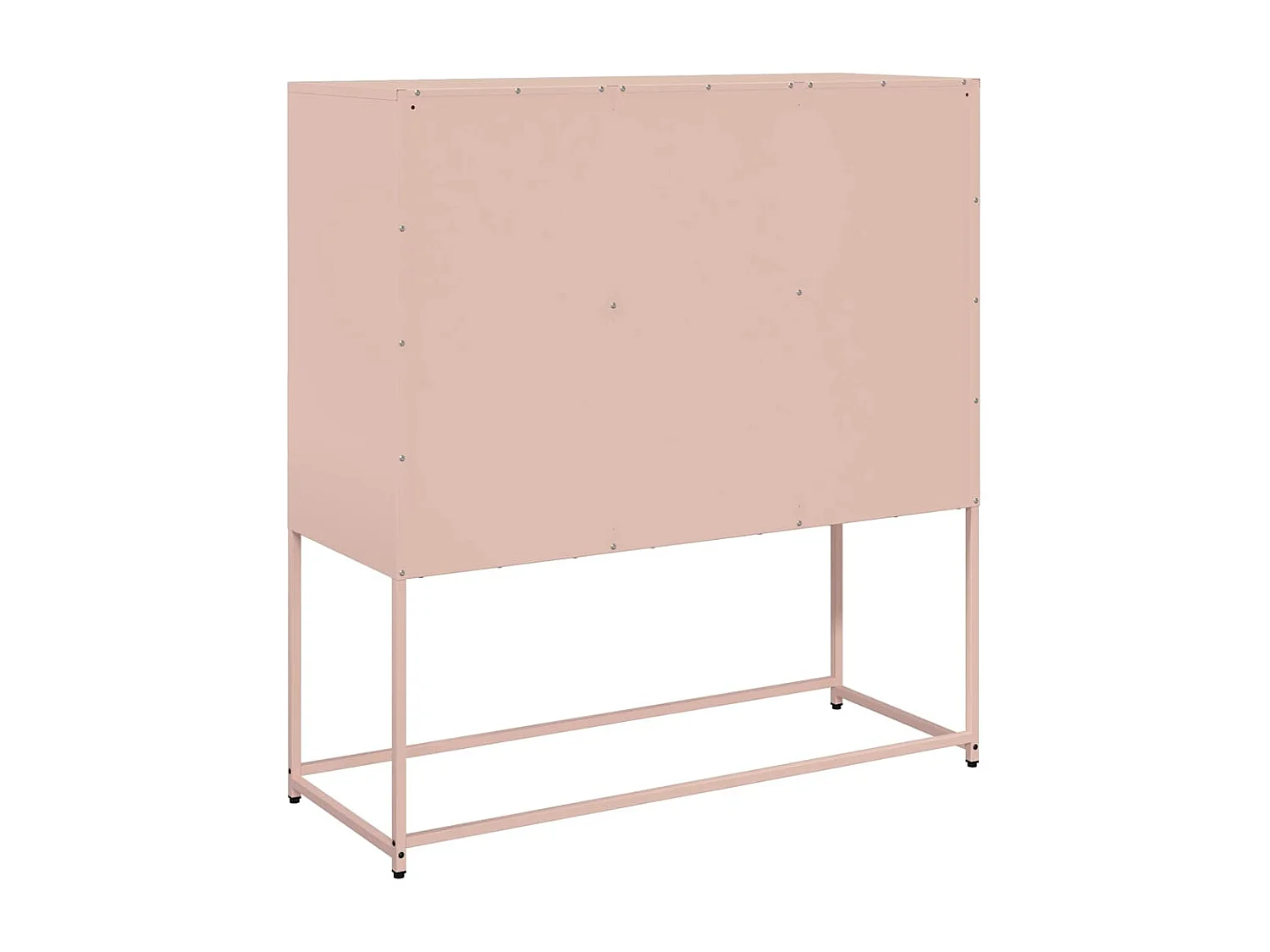 Buffet rose 100,5x39x107 cm acier laminé à froid
