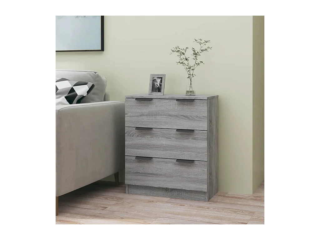 Buffet Sonoma gris 60x30x70 cm Bois d'ingénierie