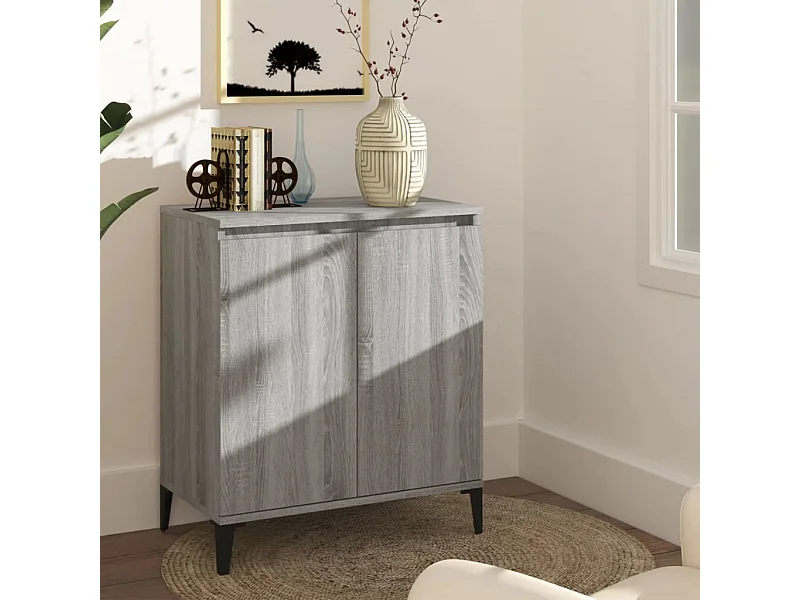 Buffet Sonoma gris 60x35x70 cm Bois d'ingénierie