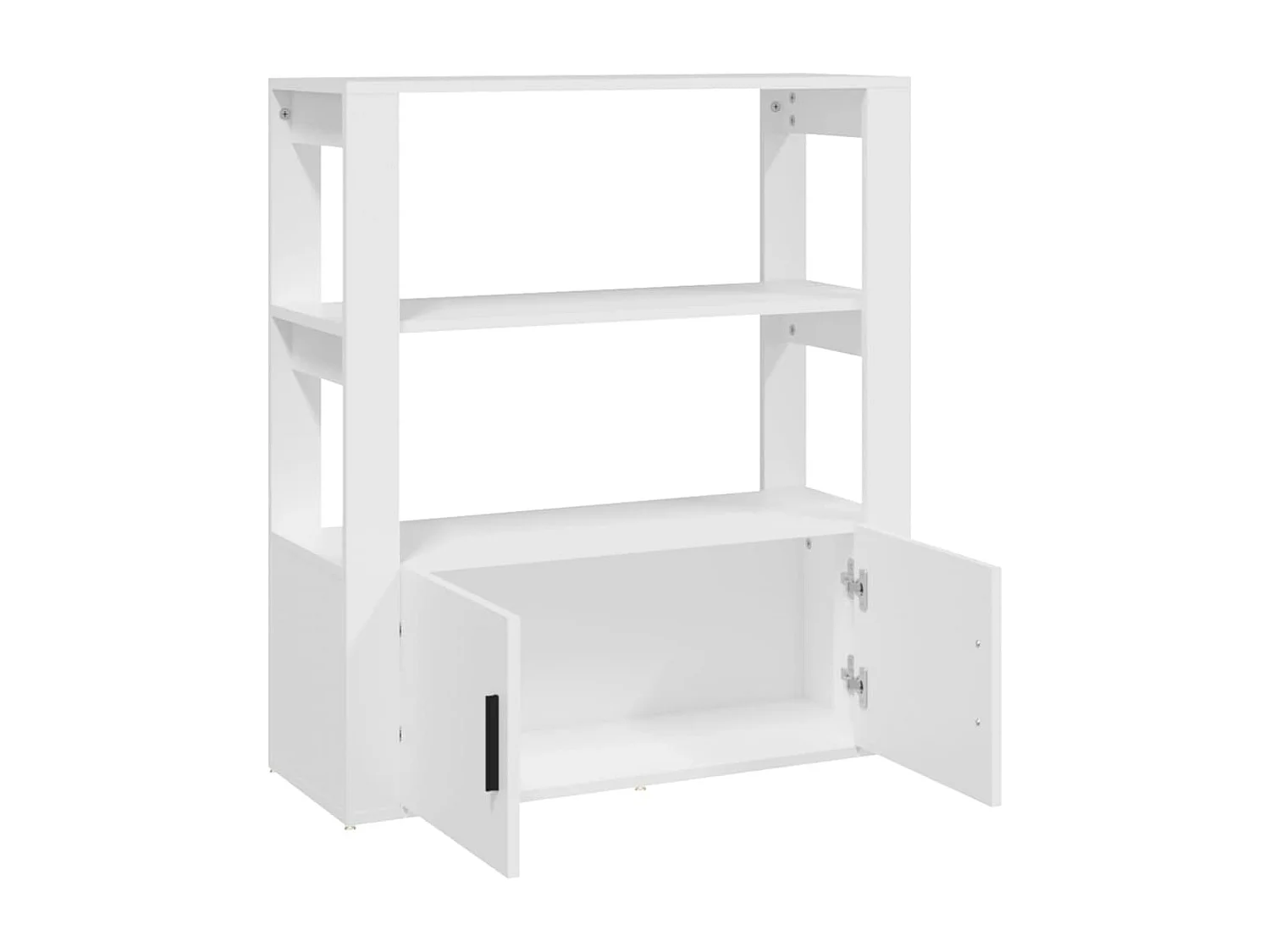 Buffet Blanc 80x30x90 cm Bois d'ingénierie