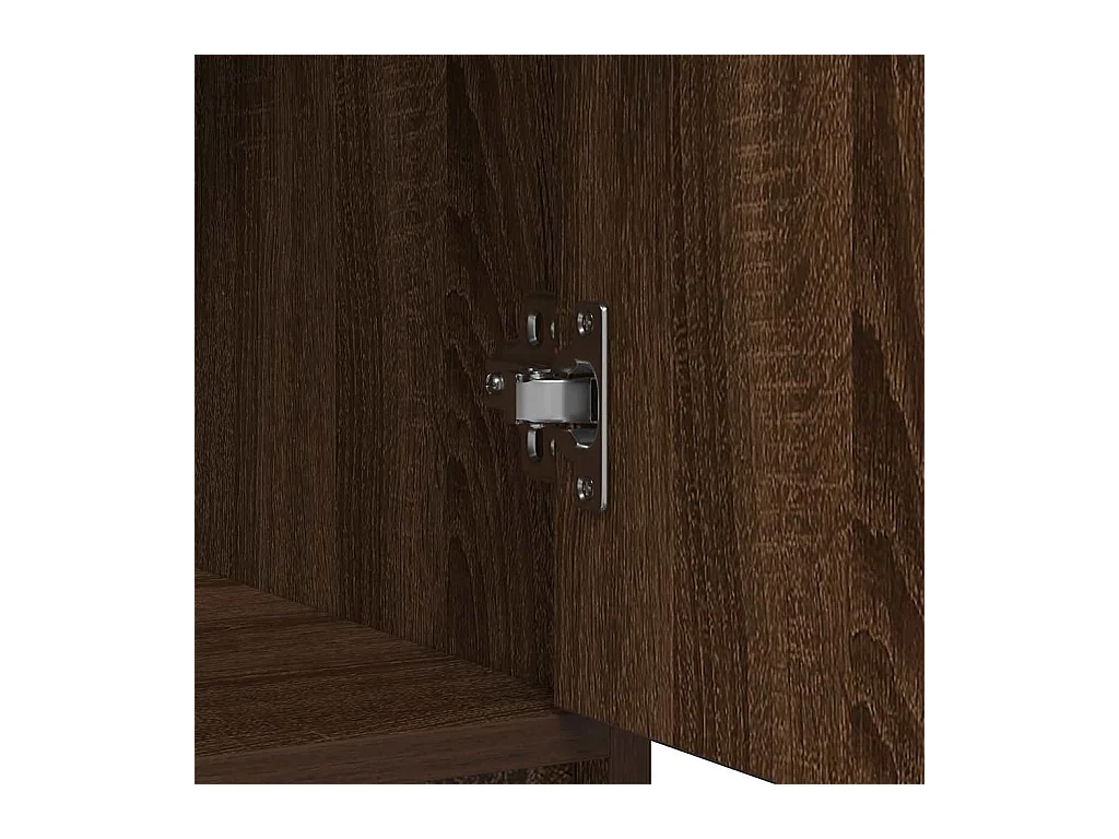 Buffet avec tiroirs et portes chêne marron 70,5x34x74,5 cm