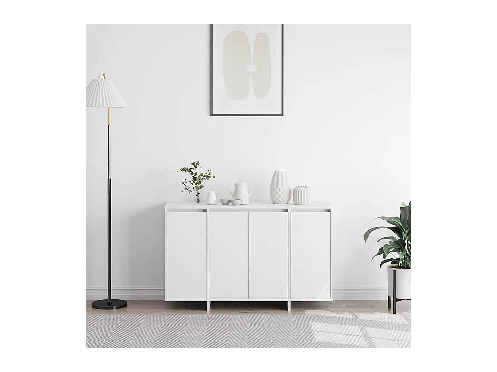 Buffet blanc Blanc Bois d'ingénierie 120 x 41 x 75 cm