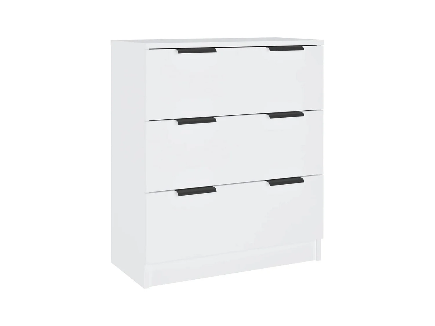 Buffets 3 pcs Blanc Bois d'ingénierie
