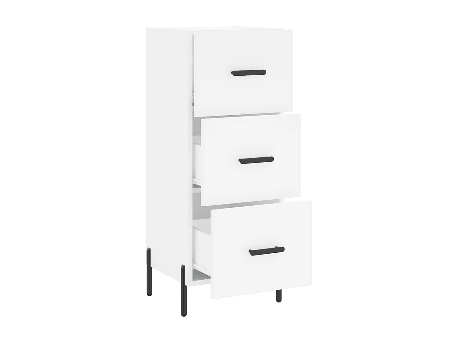 Buffet blanc 34,5x34x90 cm bois d'ingénierie