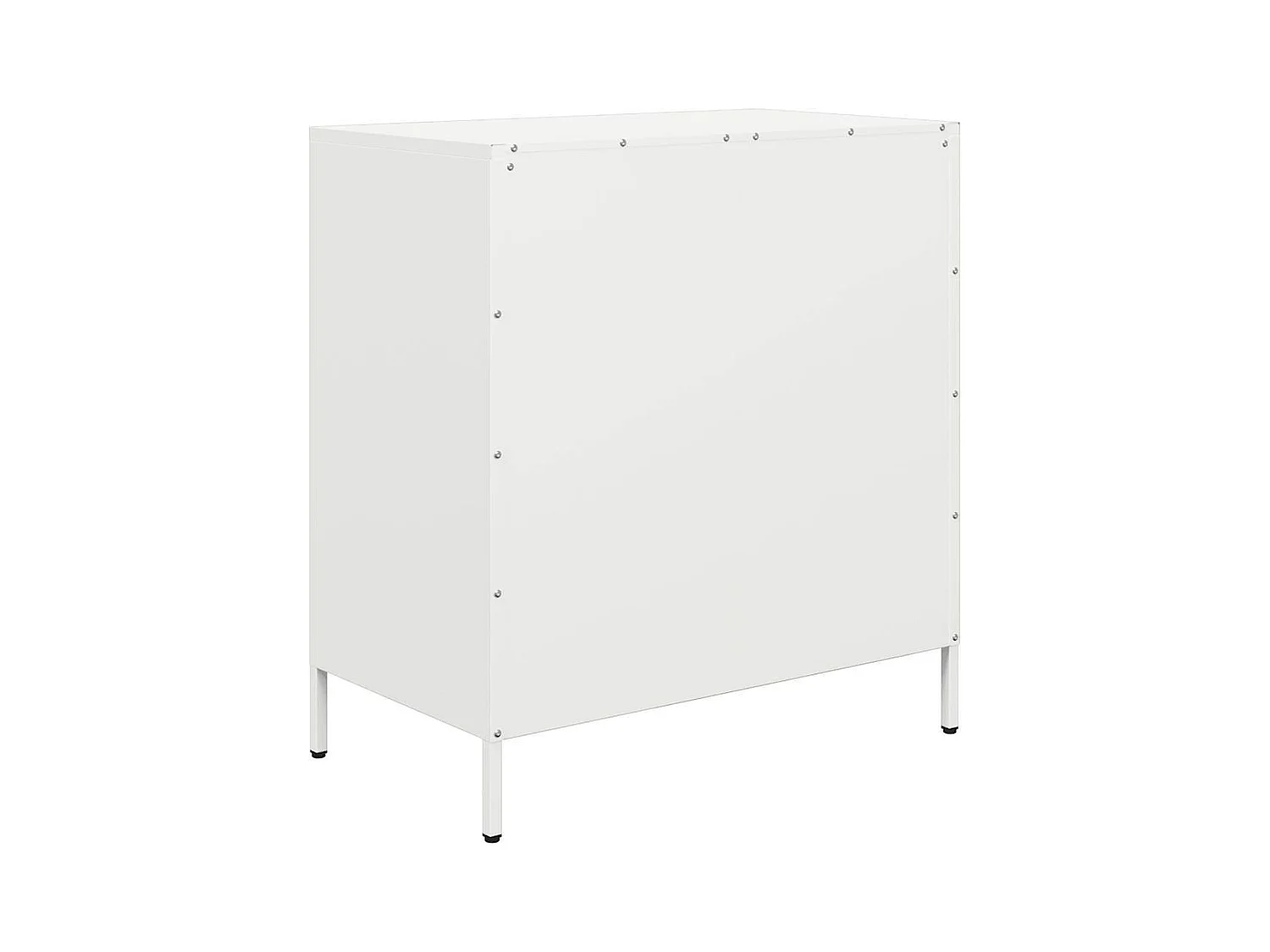 Buffet blanc 68x39x73,5 cm acier laminé à froid