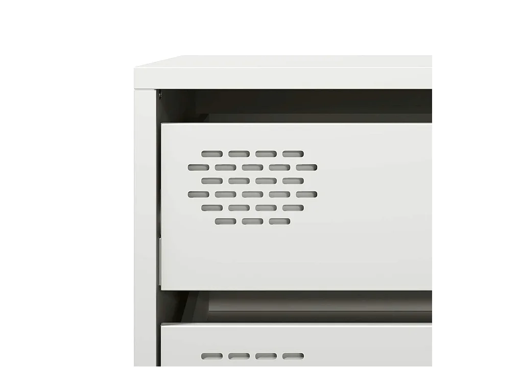 Buffet blanc 68x39x73,5 cm acier laminé à froid