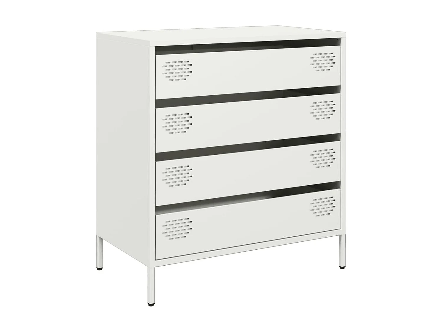 Buffet blanc 68x39x73,5 cm acier laminé à froid
