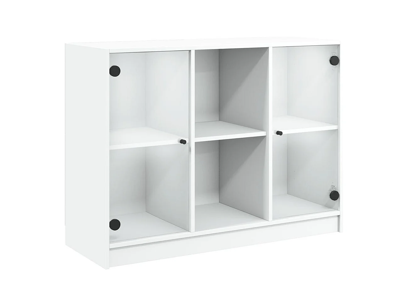 Wit dressoir 102x37x75,5 cm bewerkt hout