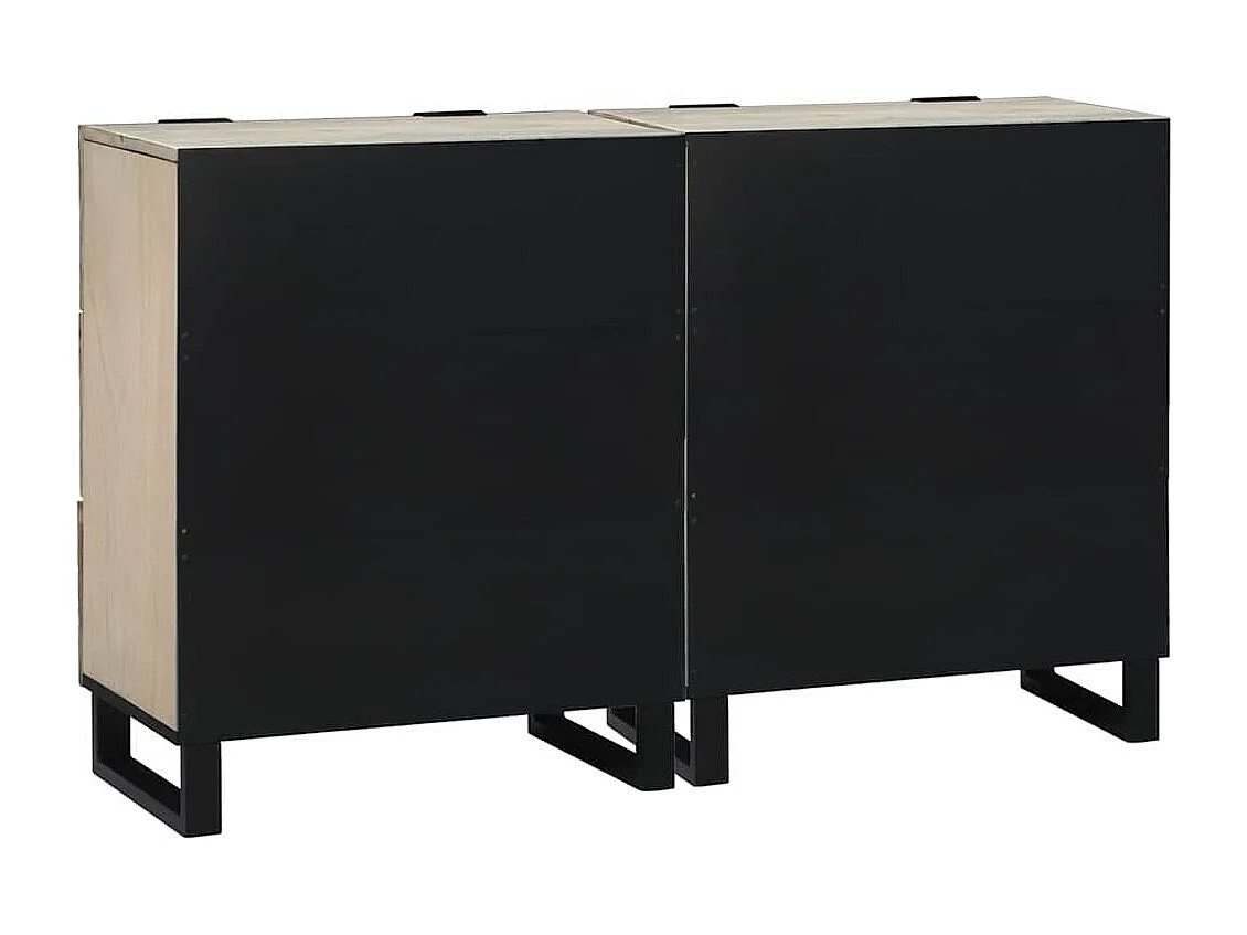 Buffets avec tiroir Autre avec stockage 2 pcs Blanc 60 x 33,5 x 75 cm