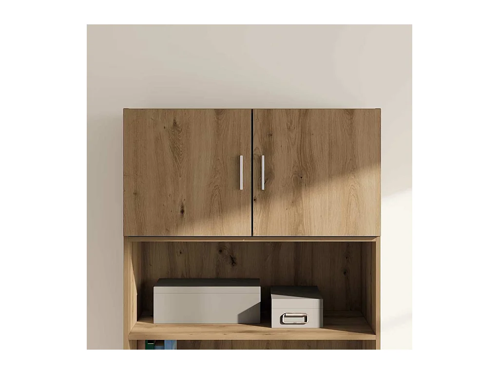 Meuble mural Montage mural avec porte chêne artisanal 80 x 42.5 x 40 cm