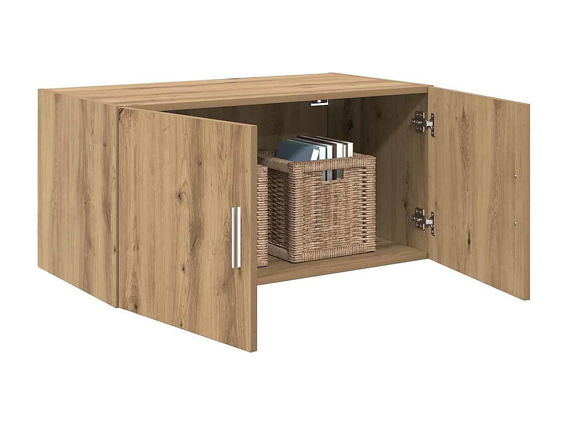 Meuble mural Montage mural avec porte chêne artisanal 80 x 42.5 x 40 cm