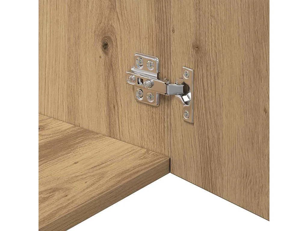 Meuble mural Montage mural avec porte chêne artisanal 80 x 42.5 x 40 cm