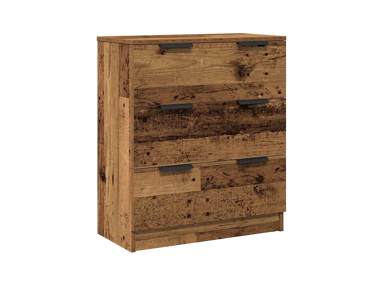 Buffets 3 pcs vieux bois 60x30x70 cm bois d'ingénierie