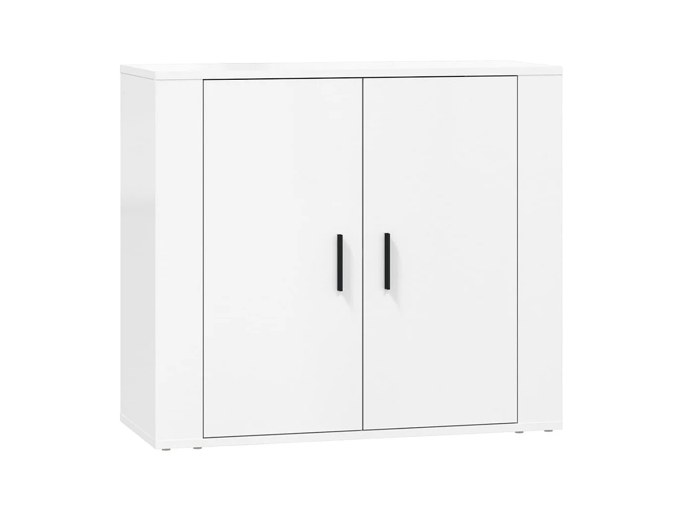 Buffets 3 pcs Blanc Bois d'ingénierie