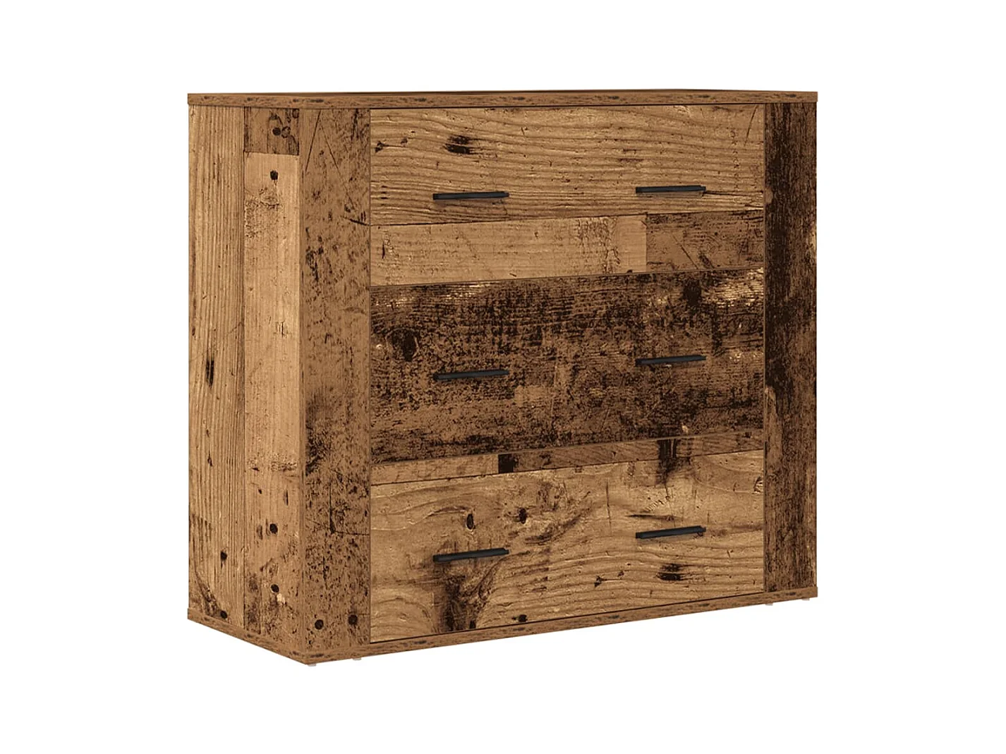 Buffet vieux bois 80x33x70 cm bois d'ingénierie